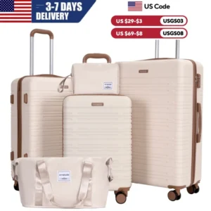 3-Piece TSA Spinner Luggage Set