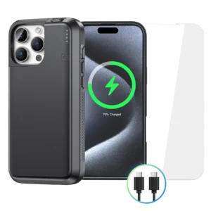 NEWDERY 8000mAh iPhone 16 Pro Max Battery Case